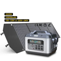 New Outdoor Charging 2000W 3000W 4000W Solar Generator Portable Power Station For Mobile Phone Laptop Camping