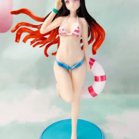25cm Anime Demon Slayer Figure Kamado Nezuko Swimsuit Ver. Action Figure Sexy Girl Figure Adult Collection Model Toys Doll Gifts