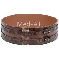 ผู้ชายยุคแขนกุด Tunic Robe พิมพ์ Larp Viking เครื่องแต่งกาย Tarbard Warrior คอสเพลย์เสื้อ Celtic ยาว