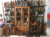 日本回流木雕擺飾，有木雕熊，巴厘島美女木雕，黑檀木美女木雕，
