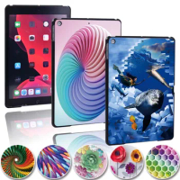 Fashion Printed 3D Art Tablet Case for Apple IPad 8 2020 10.2 Inch - Anti-fall Hard Shell Plastic Tablet Cover Case