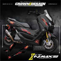 Striping Transparan Nmax 155 New Facelift Motif Hotwheels Striping Stiker Yamaha Nmax 155 New 2020 -