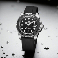 Jam Tangan !!! Dziner Jam Tangan Pria dan Wanita Dziner 1688 Rubber Solid Stainless Steel & Silicon 