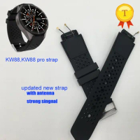 2020 kw88 pro kw88 smart watch smartwatch phone watch wristwatch clock hour watch strap watch strap belt watchband with antenna