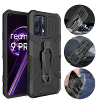 Shockproof Phone Case For OPPO Reno 7 4G Anti-Fall Back Clip Bracket Protective Cover For OPPO Reno 7 4G