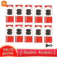 3/6/10 pieces Original Xiaomi Redmi Airdots 2 Earbuds True Wireless Earphone Noise Reductio Headset With Mic Tws wholesale