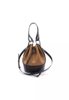 LOEWE 二奢 Pre-loved LOEWE balloon bag Medium Shoulder bag leather light brown black purse 2WAY