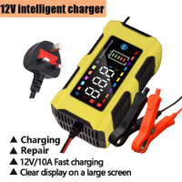 Fast Delivery⚡12V 10A Battery Charger big screen BS Charger Car Battery Charger 12V Lead Acid Portab