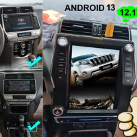 12.1" Android 13 Tesla Screen For Toyota Prado 150 LC150 J150 2018 For Toyota Prado GV/GXL/VX/KAKADU DVD Player Auto Stereo GPS