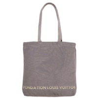 Louis Vuitton LV 博物館基金會限定版拉鍊內袋新版帆布袋 灰色