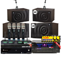 【金嗓】歡唱劇院超值組 K2F+VA-2200HA+JBL MK10+JBL MK08+ACT-343(免費到府安裝)