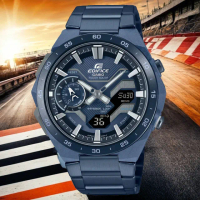 【CASIO 卡西歐】EDIFICE 靛藍色 方程式賽車藍芽手錶 送禮 禮物 推薦(ECB-2200CB-2A)