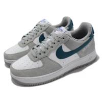 【NIKE 耐吉】休閒鞋 Air Force 1 07 LV8 男鞋 經典款 AF1 麂皮 皮革 舒適 球鞋穿搭 灰白(DH7568-001)