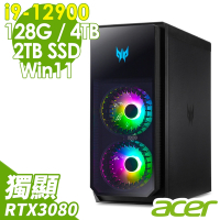 Acer PO7-640 電競桌機 (i9-12900/128G/4TB+2TSSD/RTX3080 10G/W11)
