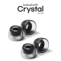 1 Pair AZLA SednaEarfit Crystal Ear Tips For TWS Earphones Galaxy Buds 2, SONY WF-1000XM4 JABRA Elite 85t Anti-Slip Earplugs