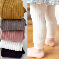 Autumn Baby Pants Newborn Girl Elasticity Solid Korean Style Outdoor Casual Versatile Infant Girls Leggings 0-2yrs