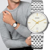 Rado 雷達表 Florence佛羅倫薩系列 典雅無框不鏽鋼石英錶-白 38mm R05(R48912013)