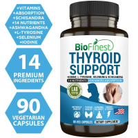 Fast delivery  Biofinest Thyroid Support Supplement - Iodine Selenium Magnesium Ashwagandha Hoone Ba