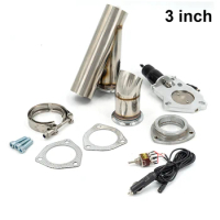 2.5 inch 3.0 inch exhaust E-cutout pipe with switch Manual control for universal exhaust and akrapovic car