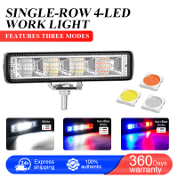 72W 12V 36V flat installation off-road LED work light pod 4x4 4WD all terrain vehicle truck LED car 