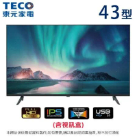 TECO東元43吋低藍光液晶顯示器+視訊盒 TL43A9TRE~含運僅配送1樓