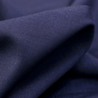 150CM Wide 435G/M Weight Thin Blue Solid Color Wool Silk Fabric Good for Autumn Winter Jacket Overcoat Dress R113