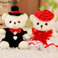Wedding car decoration small bear stuffed toy front doll a couple doll decoration teddy bears female birthday gift
