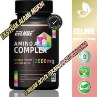 Asam Amino 2000mg, membantu pertumbuhan otot, meningkatkan elastisitas kulit, kesehatan otak, dan ef
