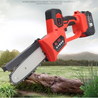 Lithium Battery Handheld Electric Chain Saw Pruning Shear Chain Saw Outdoor Mini Logging Saw Brushless Chain Saw Tree Chopping