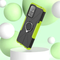 For OPPO F19 Pro Plus Luxury Mechanical Bear Magnetic Anti slip Ring Holder Phone case for OPPO Reno5 Z A94 5G A95 5G Phone Case