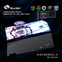 Bykski N-GY3090CL-X,GPU Water Block For GALAX RTX 3090 24GB/GAINWARD GeForce RTX 3090 Blower BULK 24GB Graphic Card,VGA Cooler