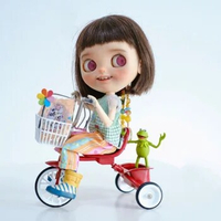 In stock miniature doll bike 1/6 Scale Bicycle for Blythe Doll bicycle momoko bike