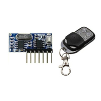 RX480E-4CH Wireless Receiving Decoding Module RF433MHz Four-Way Decoding Remote Control Transmitter