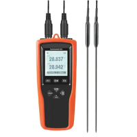 High Temperature Accuracy Digital PT1000 RTD Two Channels Thermometer Data Logger