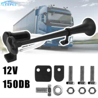 Single Trumpet Compressor Car Air Horn 180 Hertz Horn For Car Truck Train Moto 12V 17inch 150DB Universal Super Loud