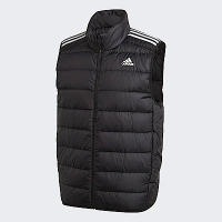 Adidas Ess Down Vest [GH4583] 男 羽絨背心 立領 運動 休閒 戶外 輕量 保暖 黑
