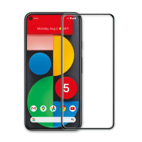 【A+ 極好貼】Google Pixel 5 9H鋼化玻璃保護貼(2.5D滿版兩入組)
