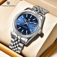 PAGANI DESIGN PD1645 Men Mechanical Watch Luxury Automatic Watch Jubilee Bracelet NH35 Movement 100M Waterproof Sport Wristwatch