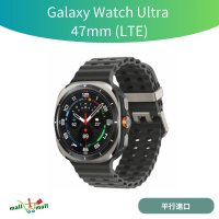 Galaxy Watch Ultra L705F (LTE, 47 mm) - 平行進口 銀色(黑色錶帶)