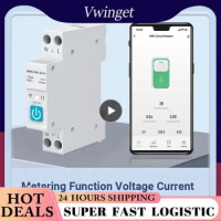 Smart Circuit Breaker Remote Control With Metering Wifi Circuit Breaker Remote App Breaker Smart Circuit Breaker