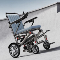 Electric wheelchair for the elderly, lightweight, small, intelligent, fully automatic, portable, and disabled mobility vehicle
