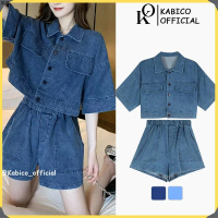 XUE Áo khoác jean nữ dáng ngắn, áo khoác jean lửng, quần short và áo jean có bán lẻ_G7