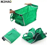 1PC Supermarket Shopping Bag Eco Friendly Trolley Tote Thicken Cart Bags Large Capacity Handbag Foldable Reusable Women Cart Bag