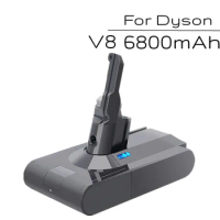 Dyson V8 6800mAh Replacement Battery Fit for V8 Animal V8 Absolute V8 Fluffy V8 Motorhead r Cord-Free Handheld Vacuum