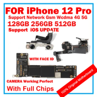 Motherboard For iPhone 12 Pro Clean iCloud 512GB Mainboard With System 256GB Logic Board 128GB Full Function Support Update MB