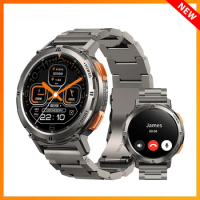 New 2024 TANK T2 Smartwatch Bluetooth Call AMOLED AOD Men's Watch 5ATM Waterproof Sport Fitness Tracker Smart Watches for Men