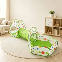 SK-M6 Mainan Tenda Anak Terowongan 4 in 1 + Kolam + Ring Basket Mainan Keranjang Mandi Bola Anak TEN