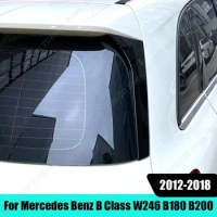 2Pcs Car Rear Window Side Spoiler Wing Splitter ABS Gloss Black Modification For Mercedes Benz B Class W246 B180 B200 2012-2018