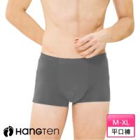 【Hang Ten】舒適彈力透氣平口褲_灰_HT-C12013(簡約風/四角褲/男內褲)