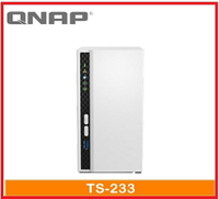 QNAP 威聯通 TS-233 網路儲存伺服器  2Bay/四核心/2GB/NAS/網路儲存